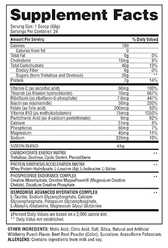 3.59 Pound Lemon Ice Creatine Formula K258670
