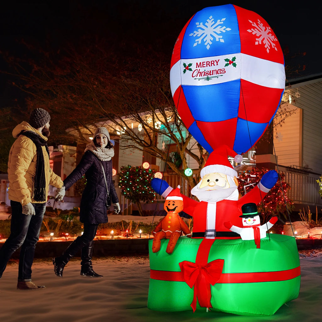 LED Lighted Santa Christmas Inflatables Yard Decoration Z5450