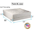 Twin Extra Long Mattress and Low Profile Box Spring Set N733