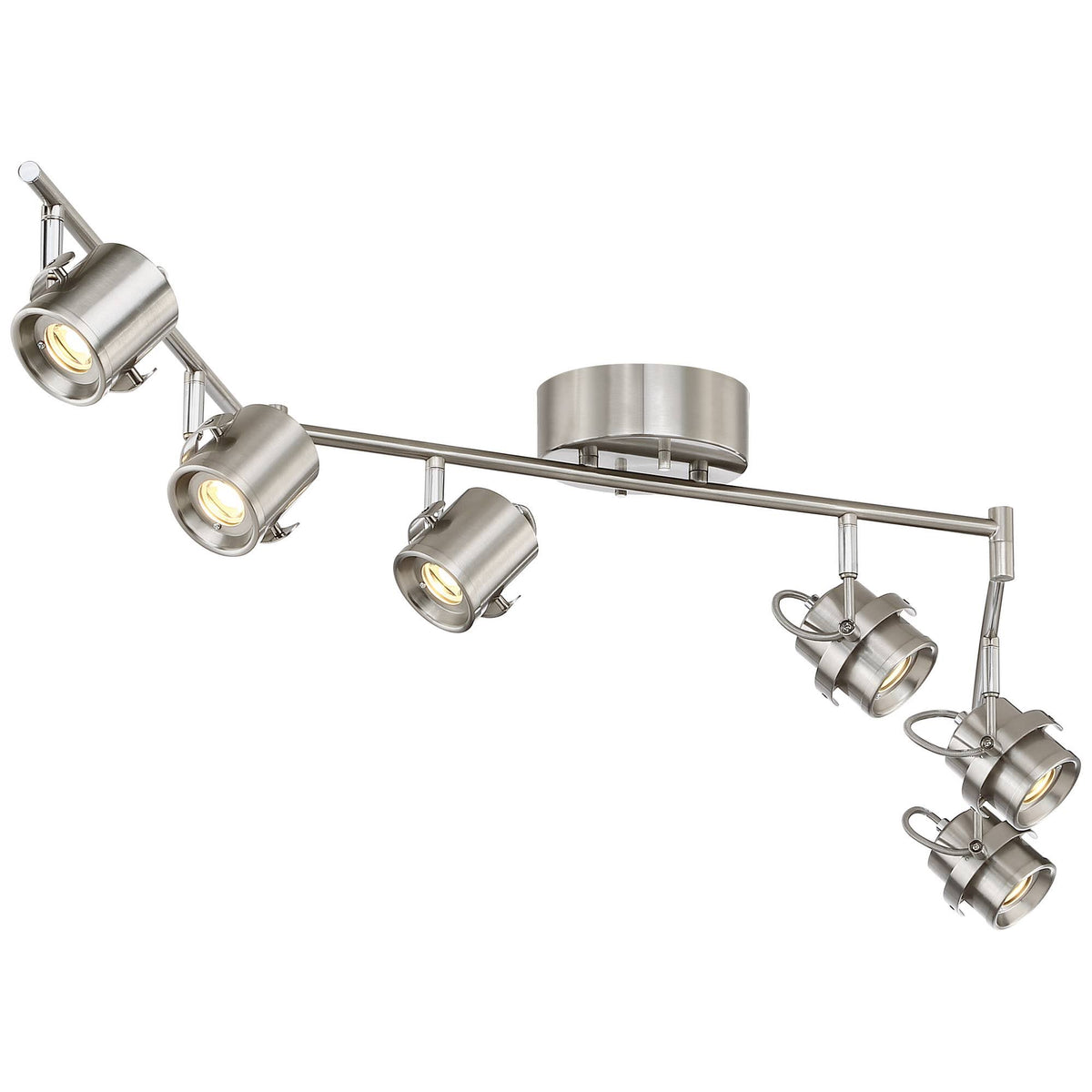 6-Light Satin Nickel LED Track Light R641
