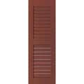 Exterior Real Wood Western Red Cedar Open Louvered Shutters Per Pair C21482