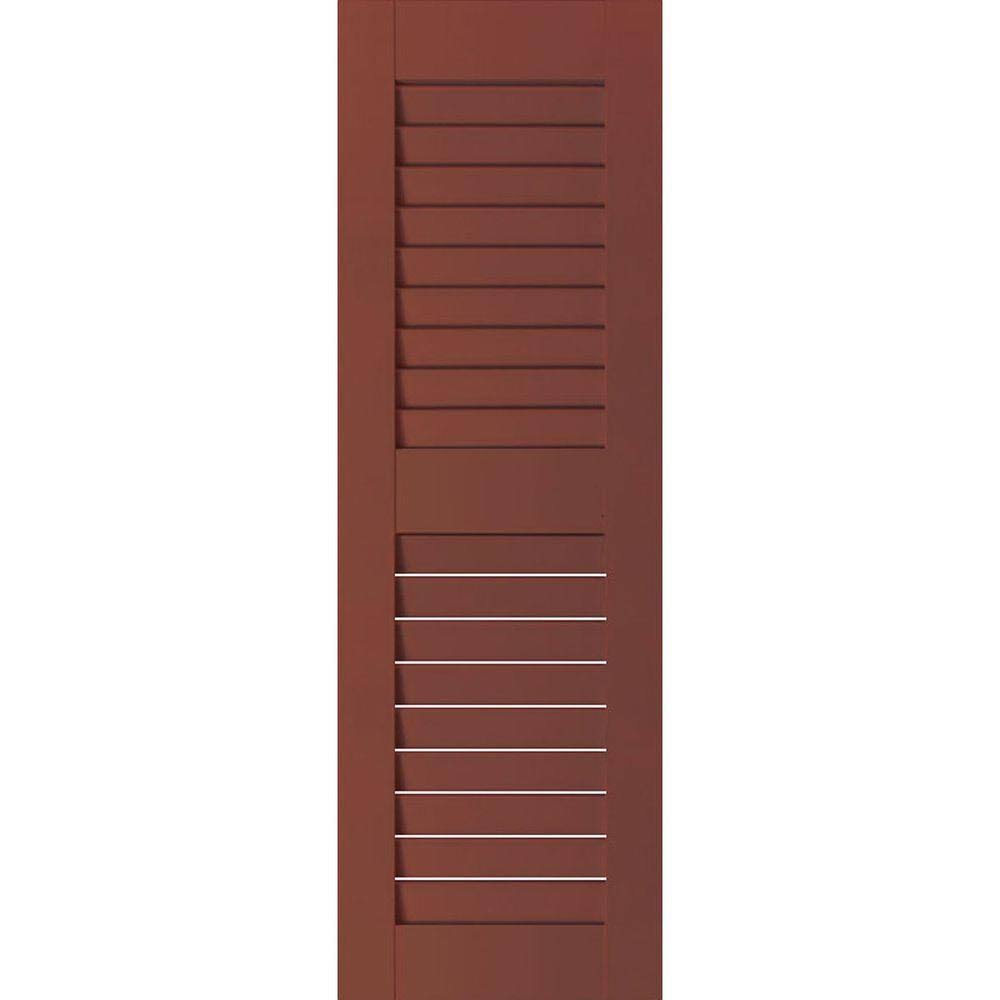 Exterior Real Wood Western Red Cedar Open Louvered Shutters Per Pair C21482