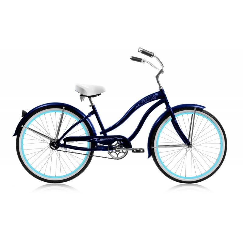 26-inch Dark Blue Single-Speed Beach Cruiser R50673