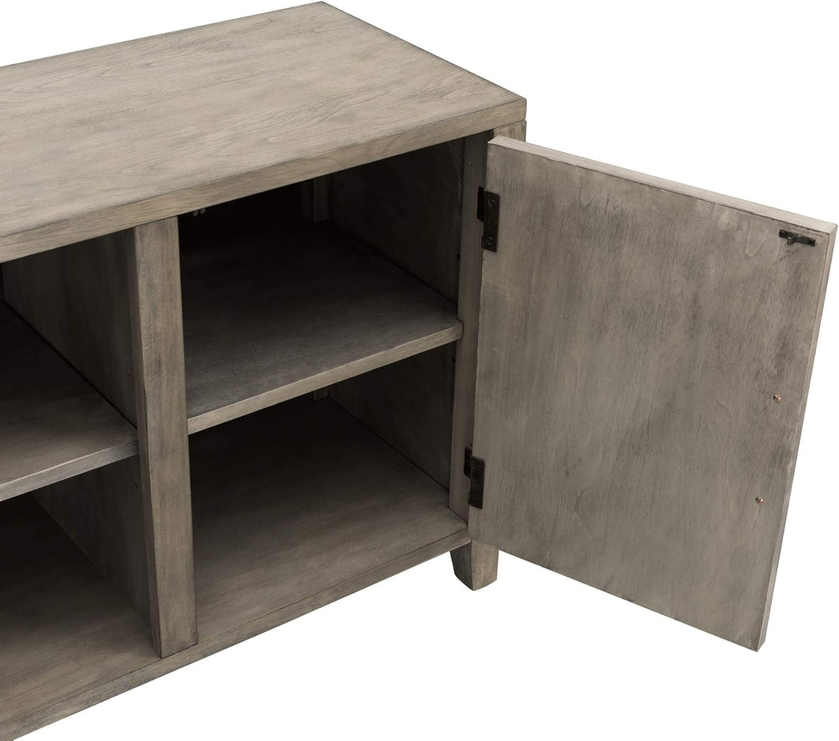Solid Wood 58 inch TV Stand with 2 Door Cabinet T5172