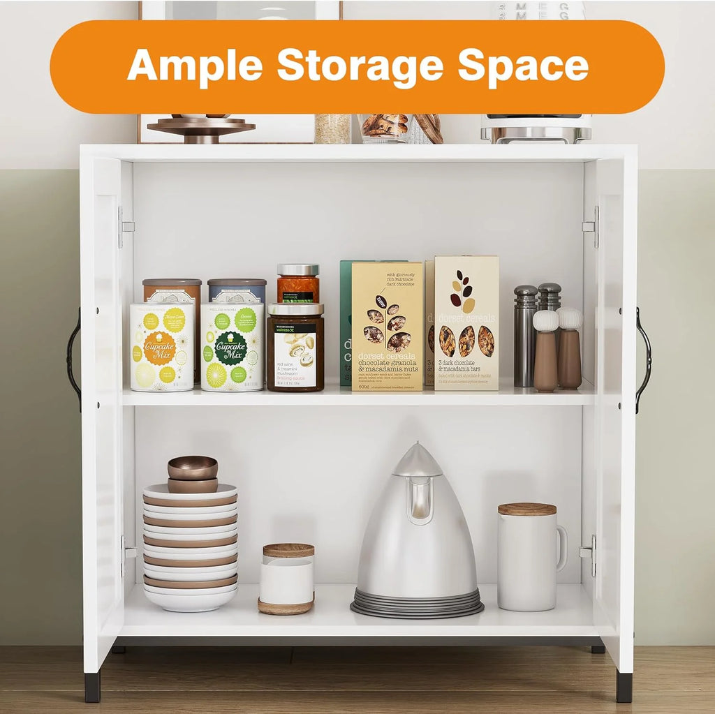 Rattan Cabinet with Doors and Shelves Z60622