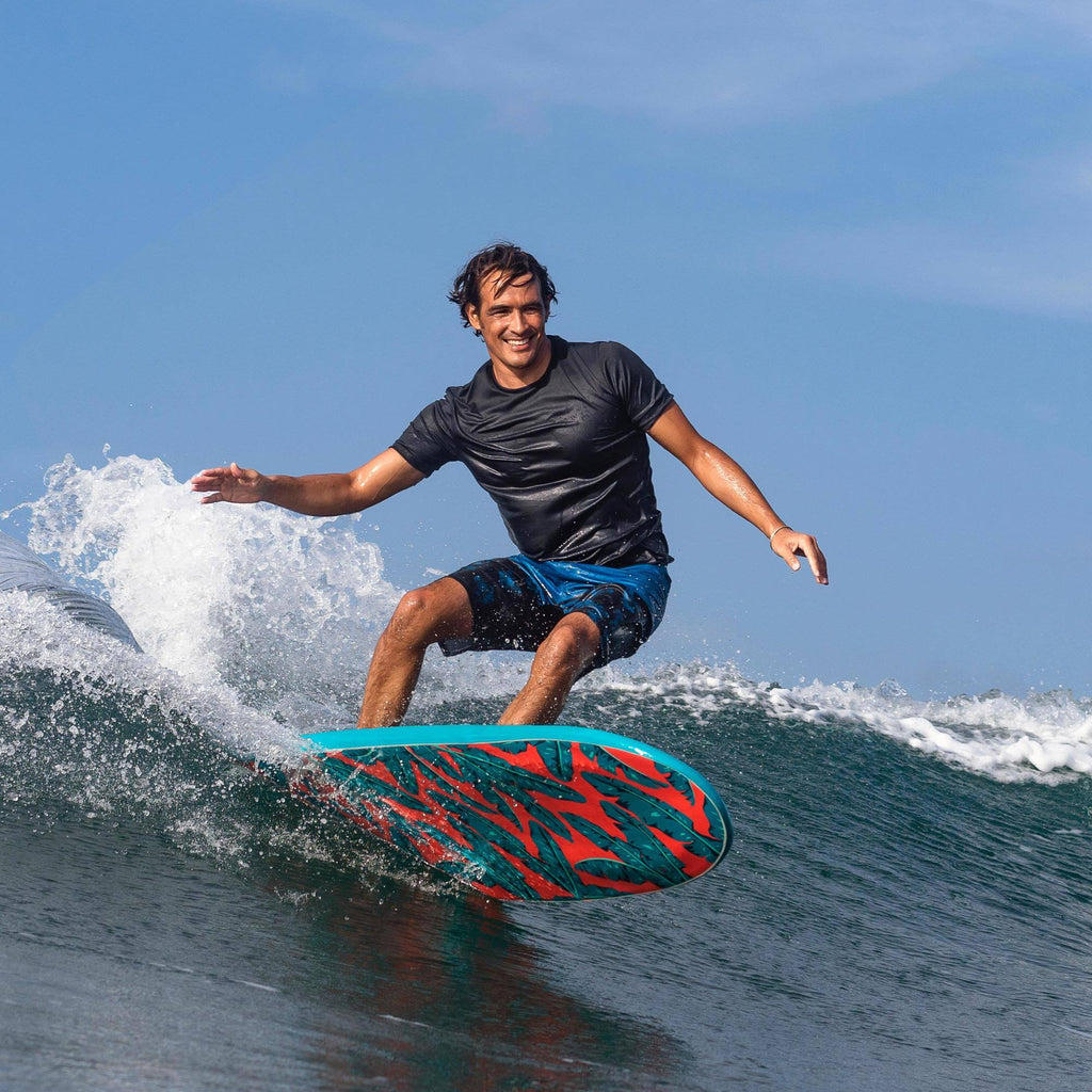 7x22 Foam Surfboard with Leash and 3 Fins S243907