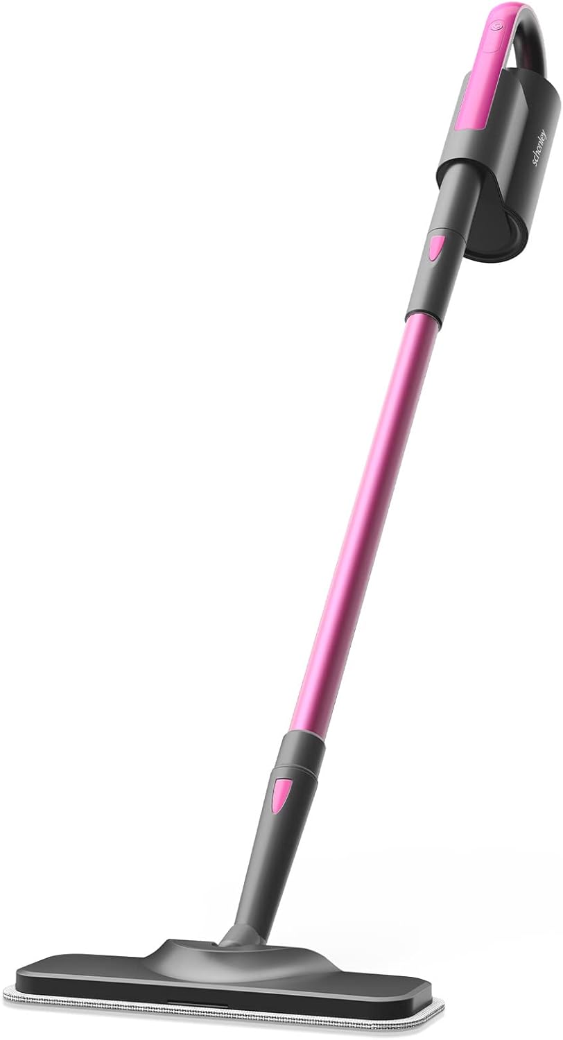 Steam Mop Cleaner with Detachable Handheld Steamer, 7-in-1 Accessories, Washable Microfiber Pads E526003