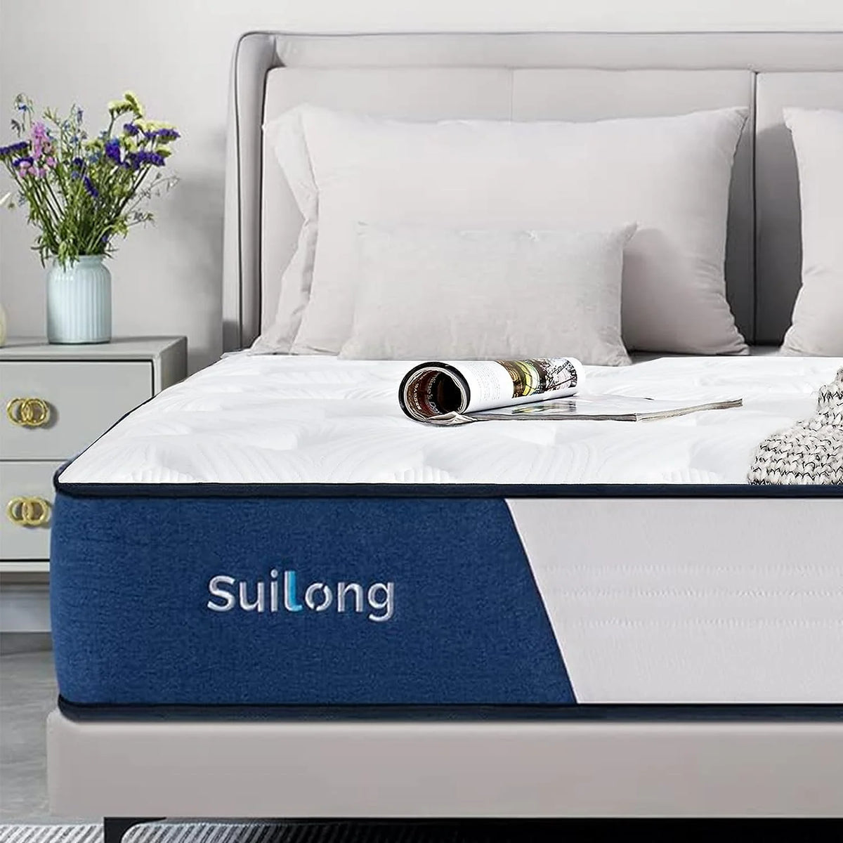 Queen Size 10 Inch Memory Foam Innerspring Mattress K154206