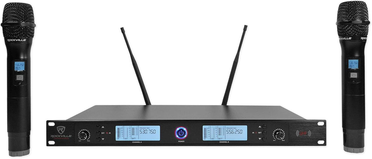 Quad Wireless UHF Handheld/Headset Microphone System 20 Channel Y6722