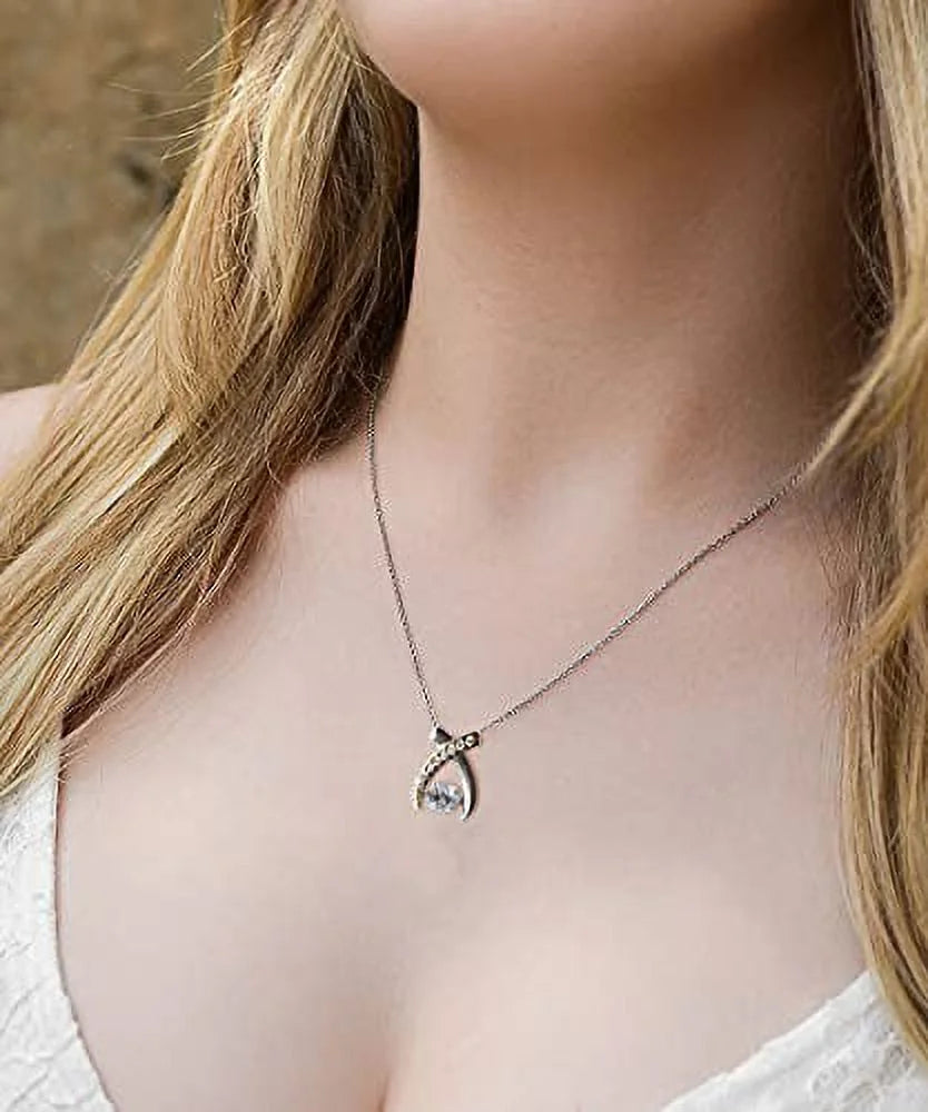 New Mommy Wishbone Dancing Necklace E860