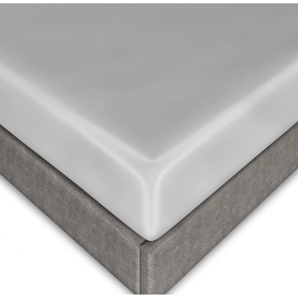 Silver Cal-King Fitted Silk Sheets B16162