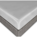 Silver Cal-King Fitted Silk Sheets B16162