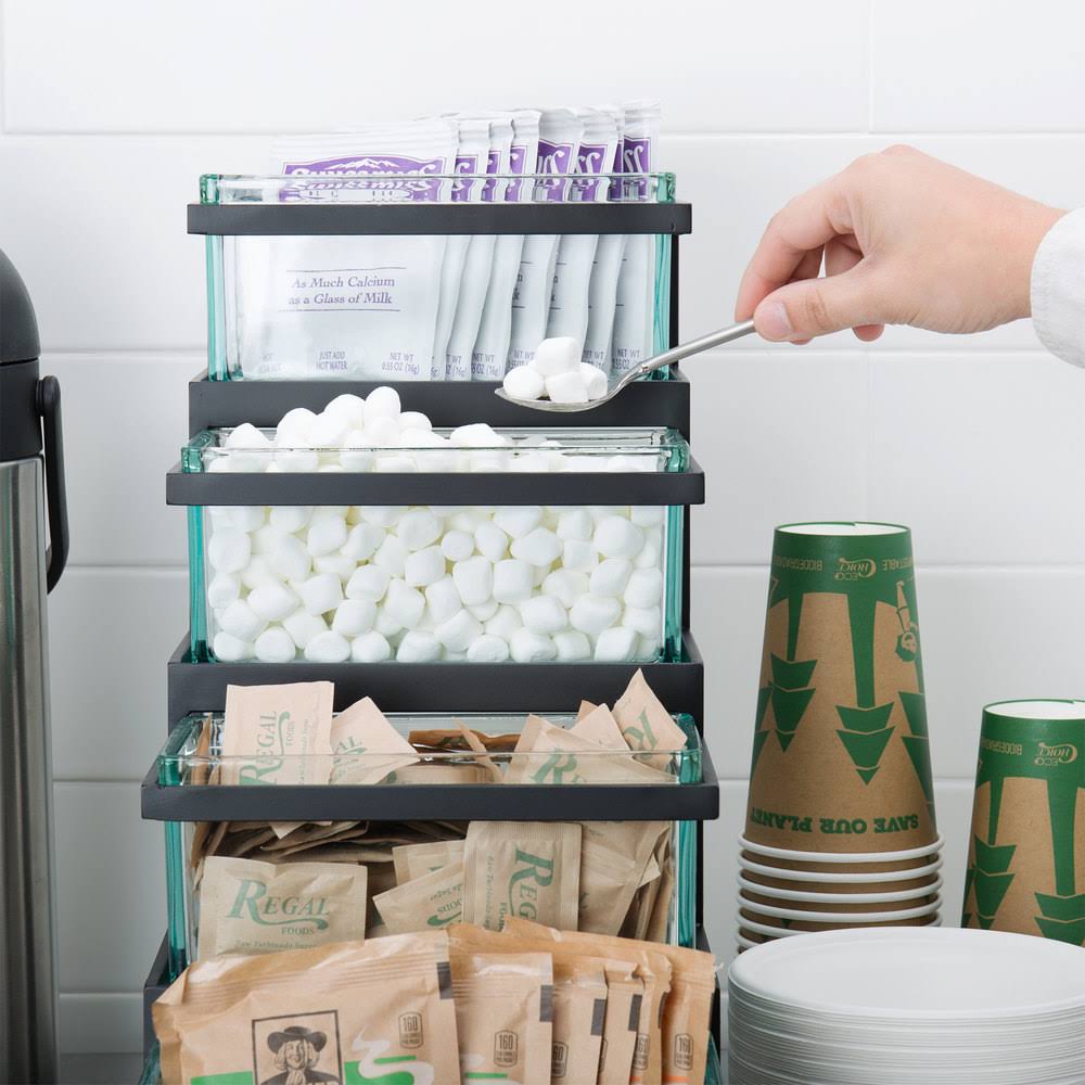 Black Coffee/Tea Condiment Unit D6578
