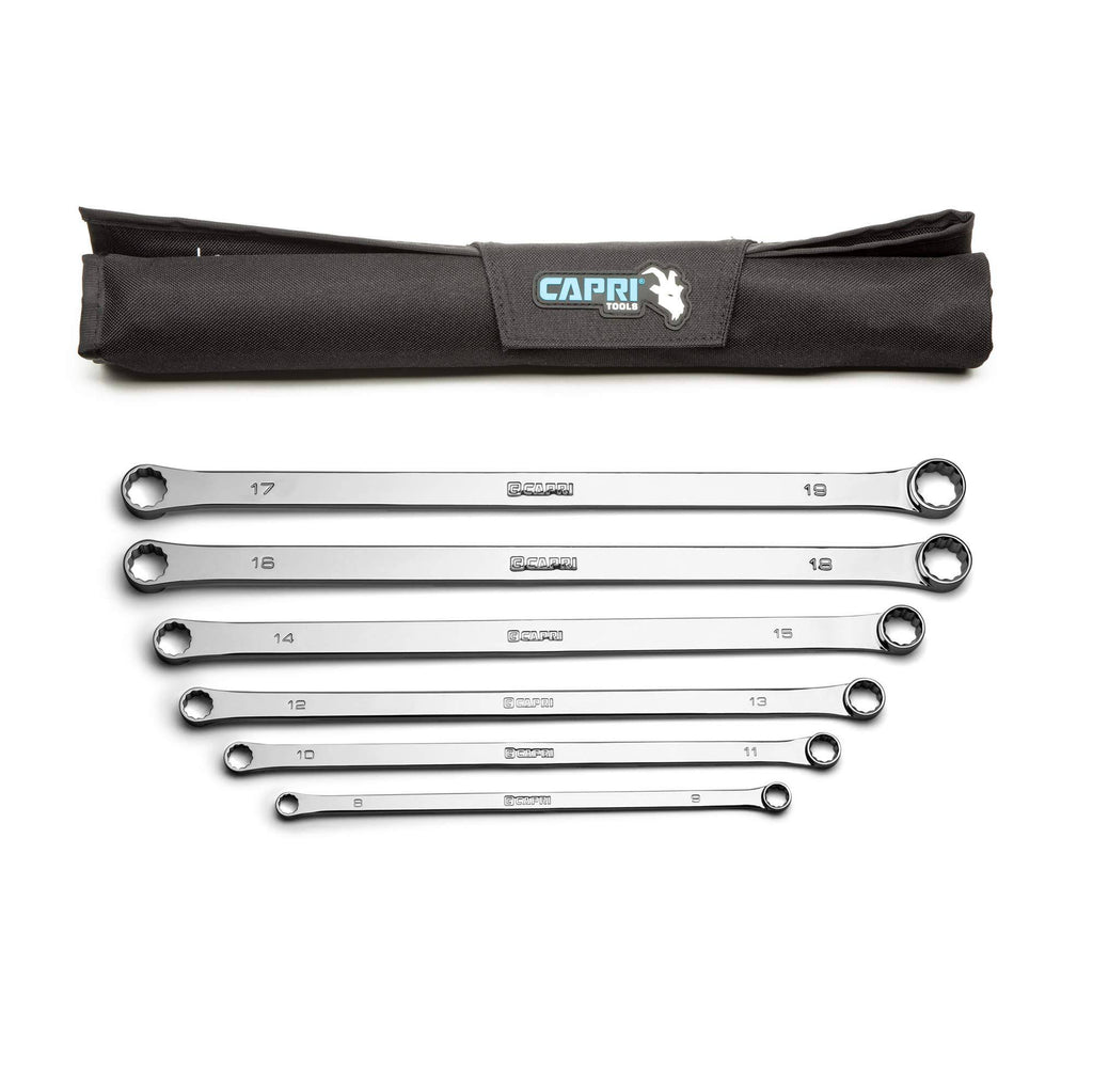 0 Degree Offset Extra Long Box End Wrench Set, Metric, 8-19 mm, 12 Sizes, 6-Piece N58028
