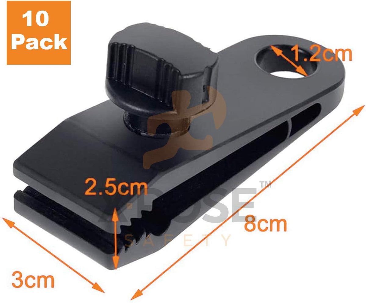 10 Pack Heavy Duty Reusable Tarp Clips M2402