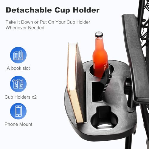 Set of 2 Adjustable Steel Mesh Zero Gravity Lounge Chairs with Pillow and Cup Holder C237917