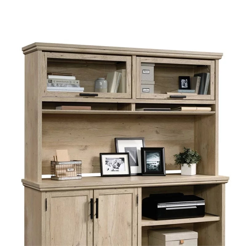 L-Shaped Desk & Large Hutch R350