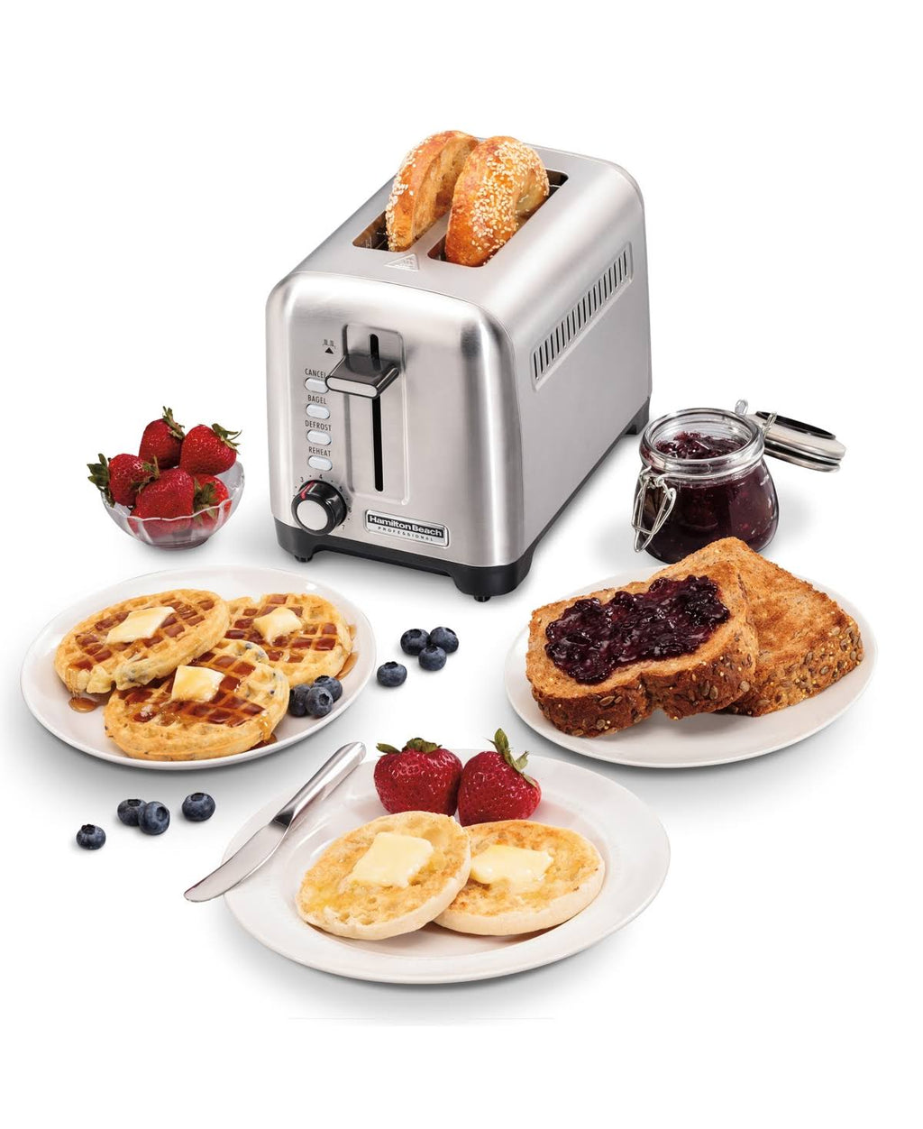 2 Slice Stainless Steel Toaster Y38971