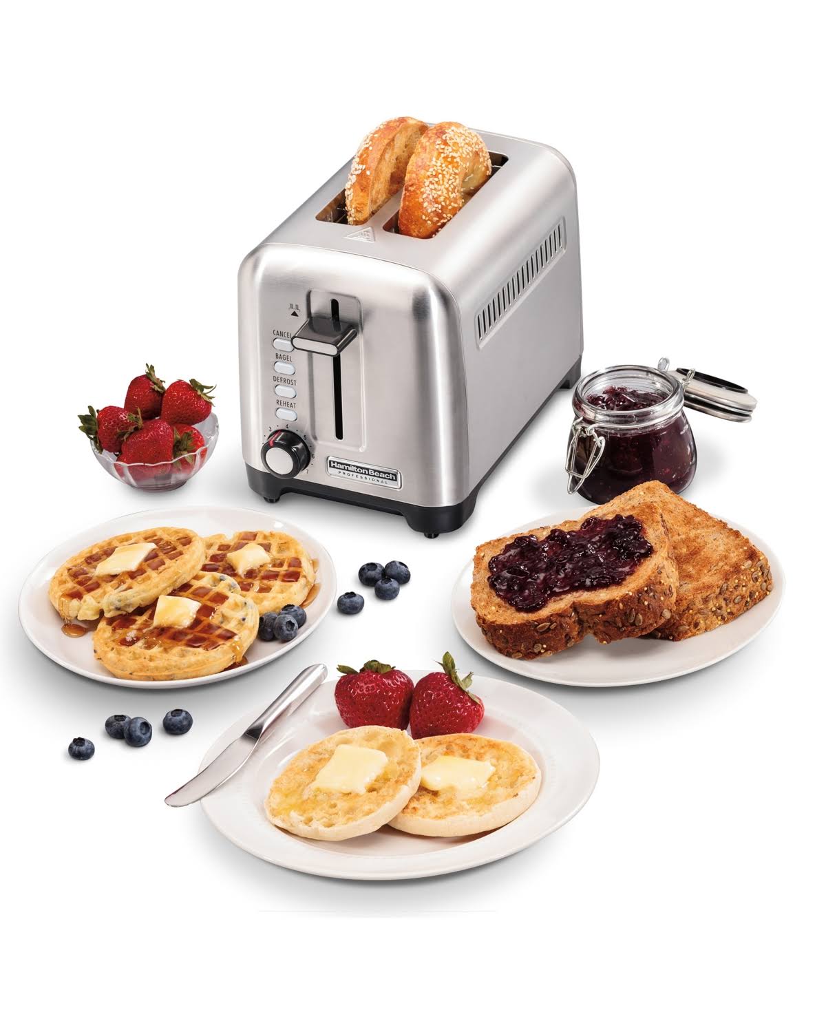 2 Slice Stainless Steel Toaster Y38971