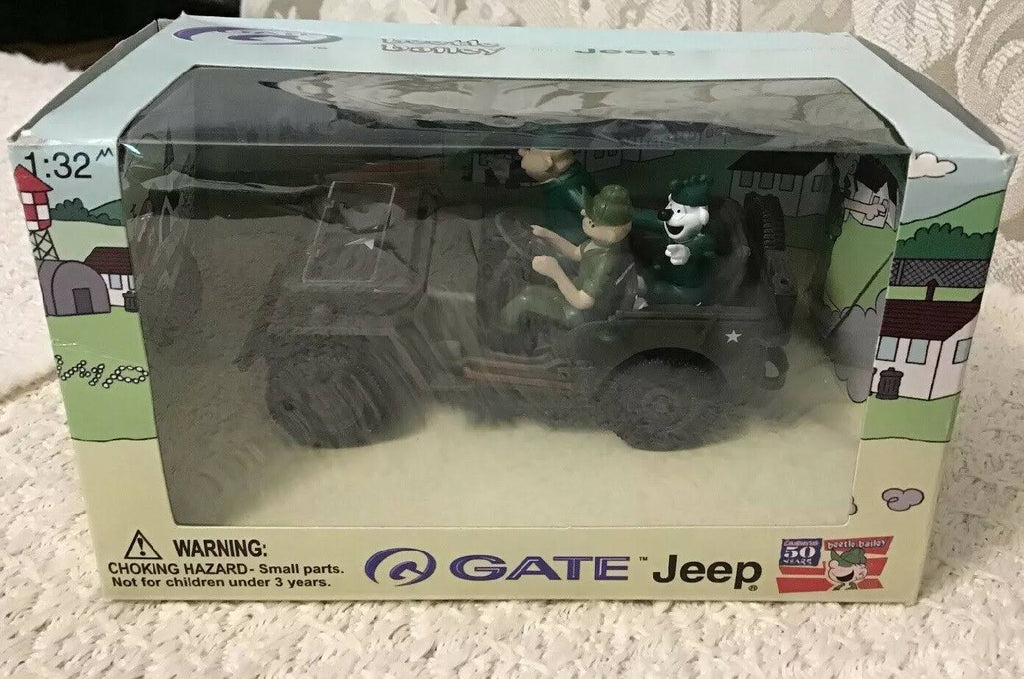 Die-Cast Beetle Bailey in Willys Jeep R512