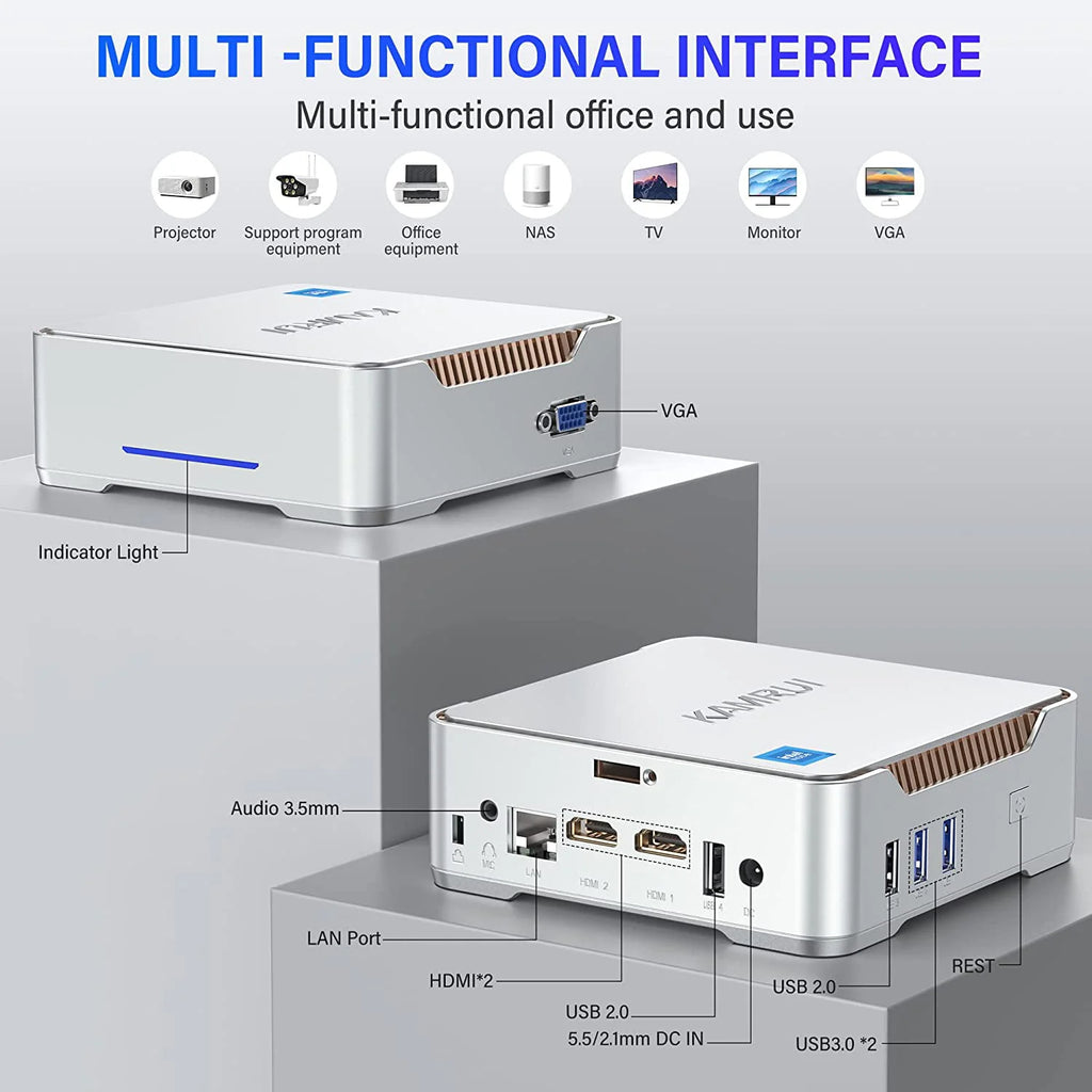 Mini PC N95 CPU 16GB 512GB Windows 11 pro 4K UHD J45132