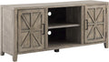 Solid Wood 58 inch TV Stand with 2 Door Cabinet T5172