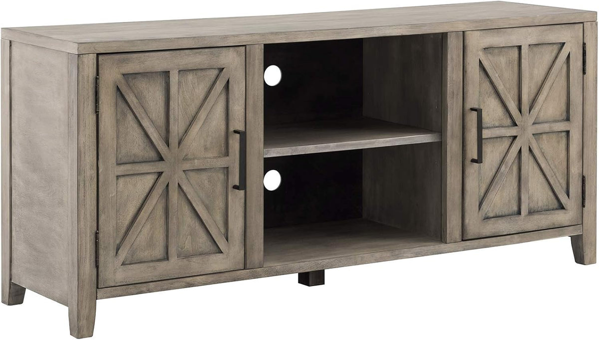 Solid Wood 58 inch TV Stand with 2 Door Cabinet T5172