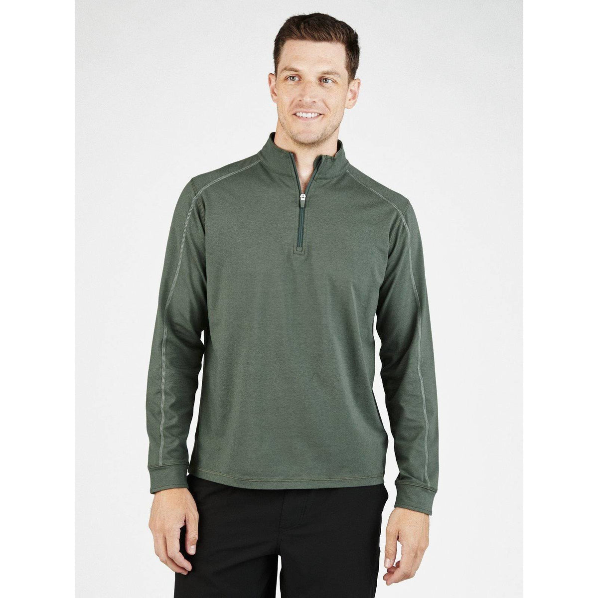 Lightweight Quarter Zip in Utility Green J57773