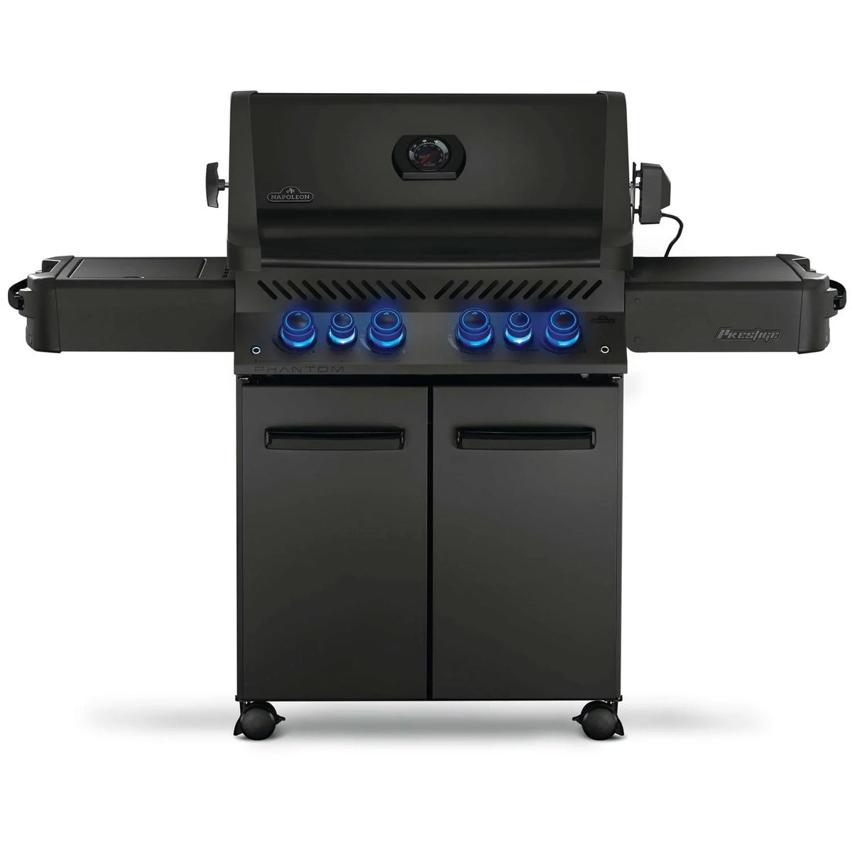 Propane Grill with Infrared Rear Burner, Infrared Side Burner, Rotisserie Kit E6201