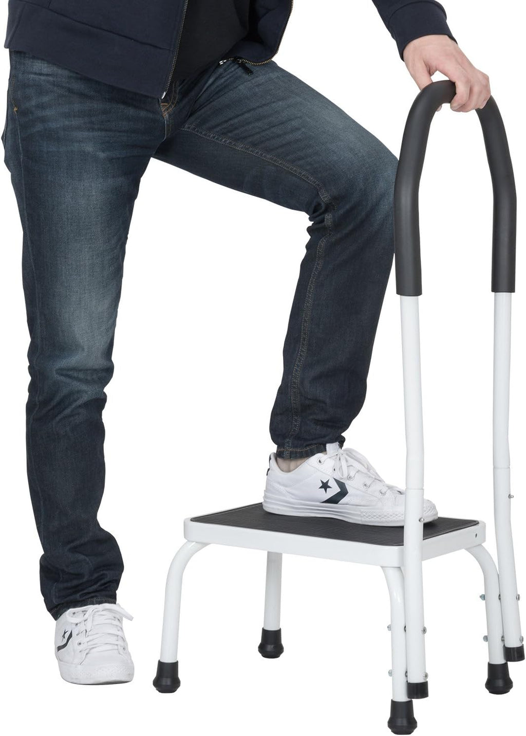 Steel One Step Stool with Cushion Grip Handle N5257