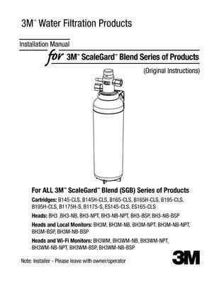 3M ScaleGard Hardness, Chloramines Filter Cartridge F53939