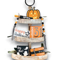 7 Pcs Halloween Themed Tiered Tray Decor Set X561