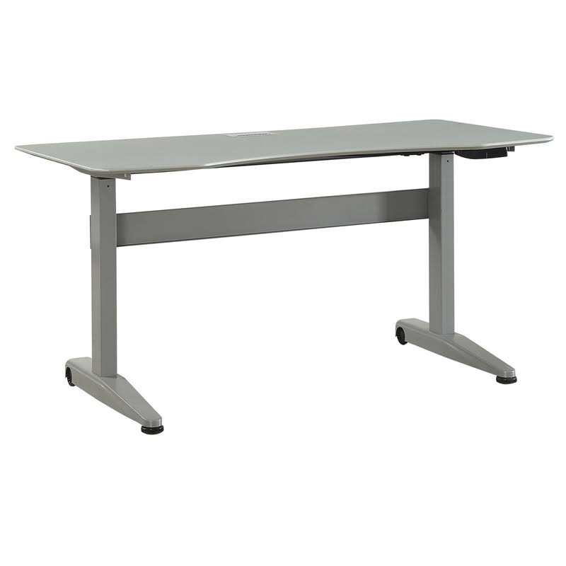 Gray Adjustable Metal Computer Desk A3910