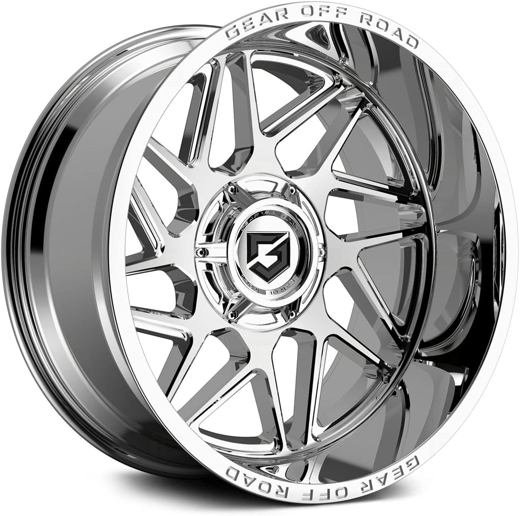 22x10 6x135/6x5.5" -19mm Chrome Wheel Rim 22" F90193
