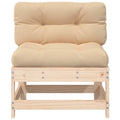 Solid Wood Pine Middle Sofa with Cushions U482