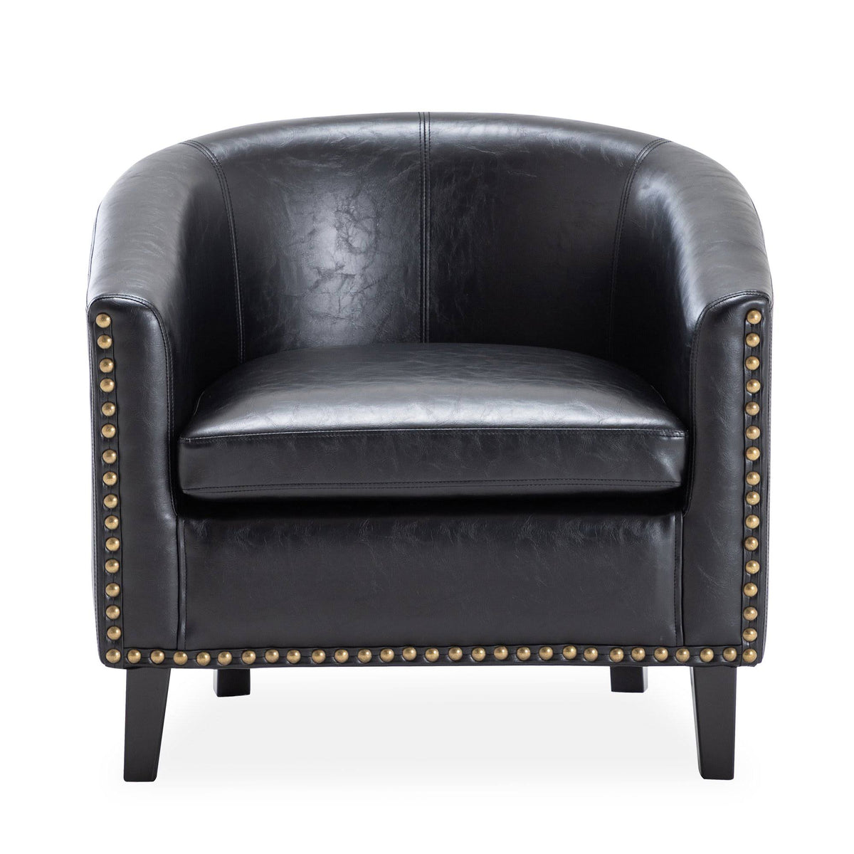 Beige Fabric Barrel Chair Y799