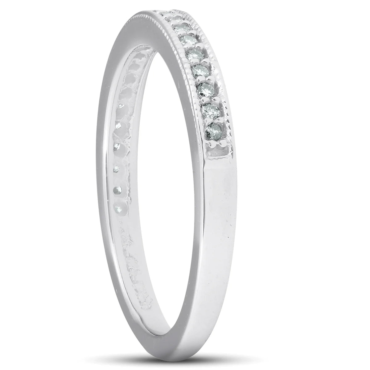 1/8ct Diamond Ring 14K White Gold V4222