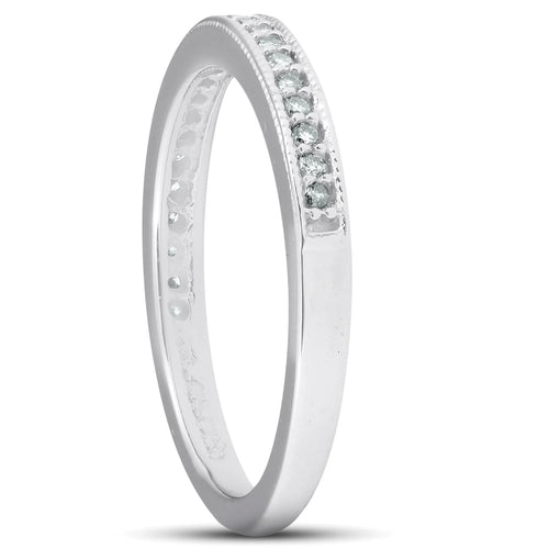 1/8ct Diamond Ring 14K White Gold V4222