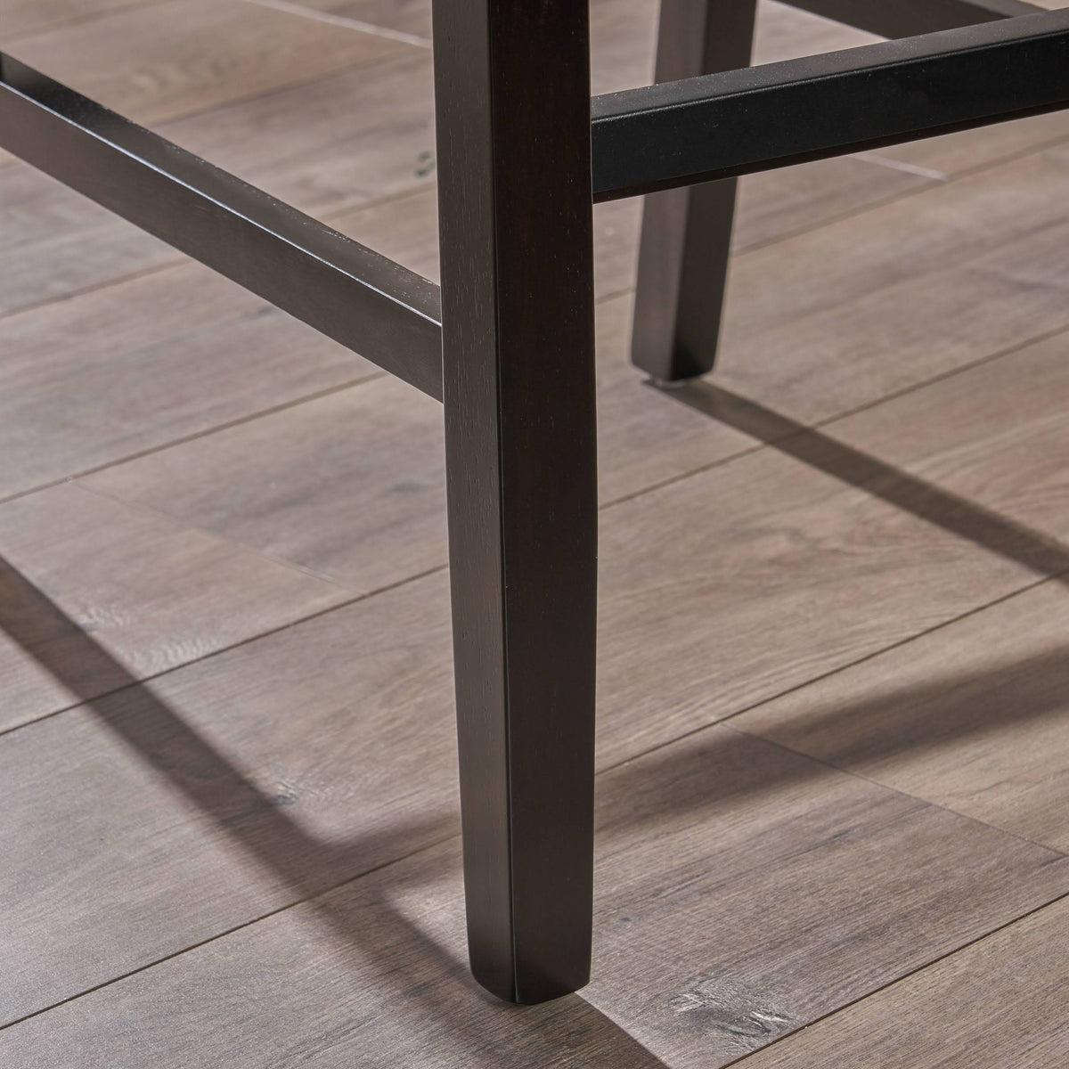 Fabric Barstools (Set of 2) Dark Charcoal/Walnut R9754