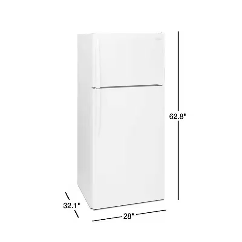 Top Freezer Refrigerator in White A1293