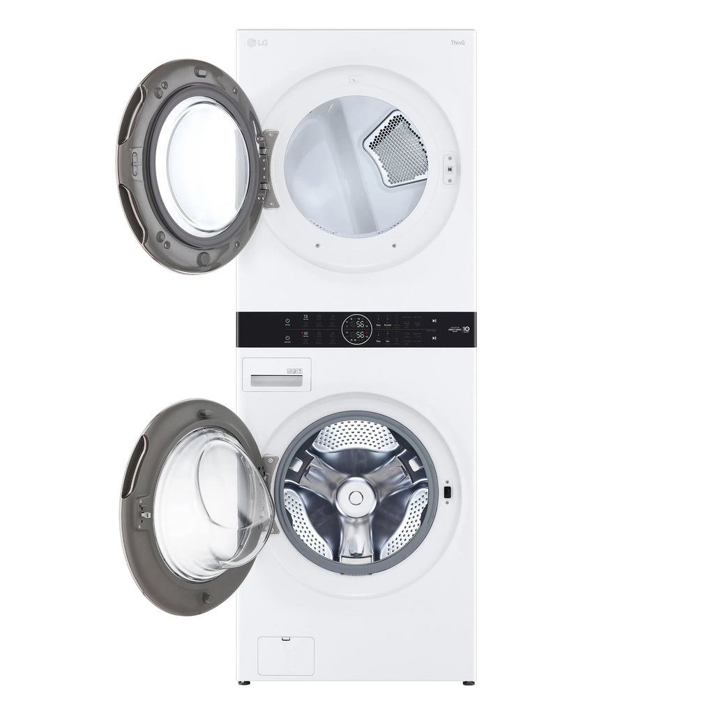 White Front Load Washtower 5.2 Cu. Ft. Washer 7.4 Cu. Ft. Electric Dryer J53691