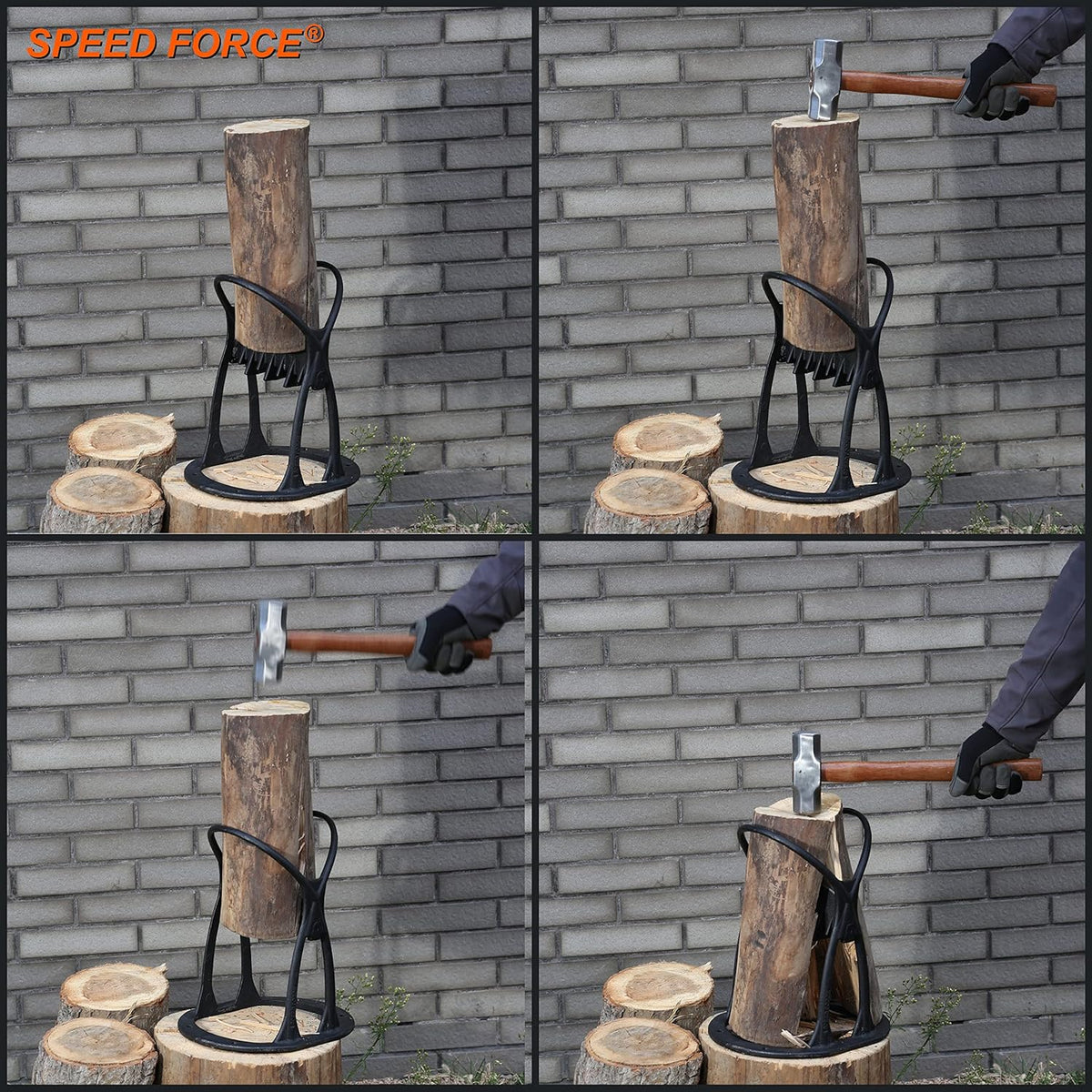 Kindling Splitter Log Splitter Cast Steel E963514