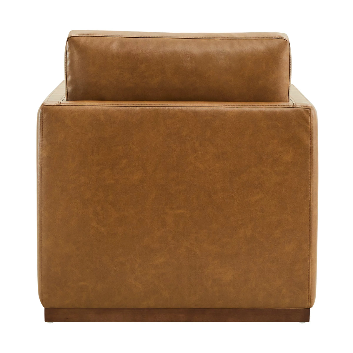 Swivel Faux Leather Accent Chair E604202