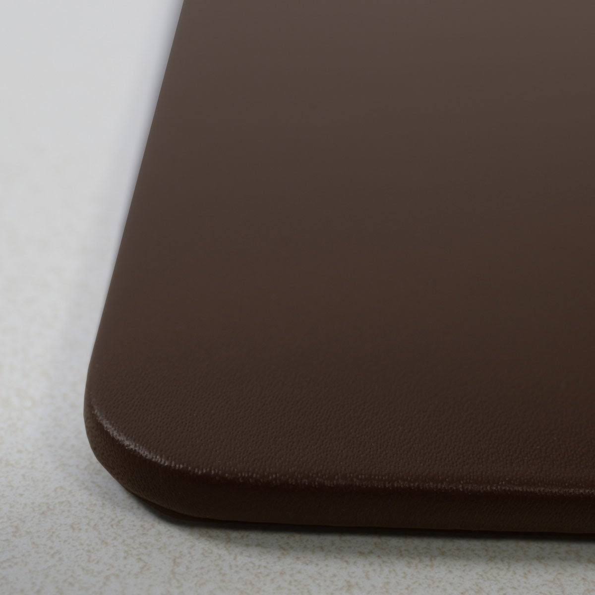 Chocolate Brown Leatherette Conference Pad with Pen Well X413