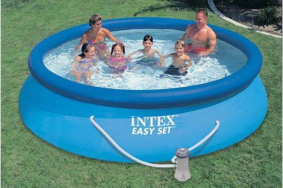12ft x 30in Easy Set Pool with Pump & Filter Cartridge Y4955