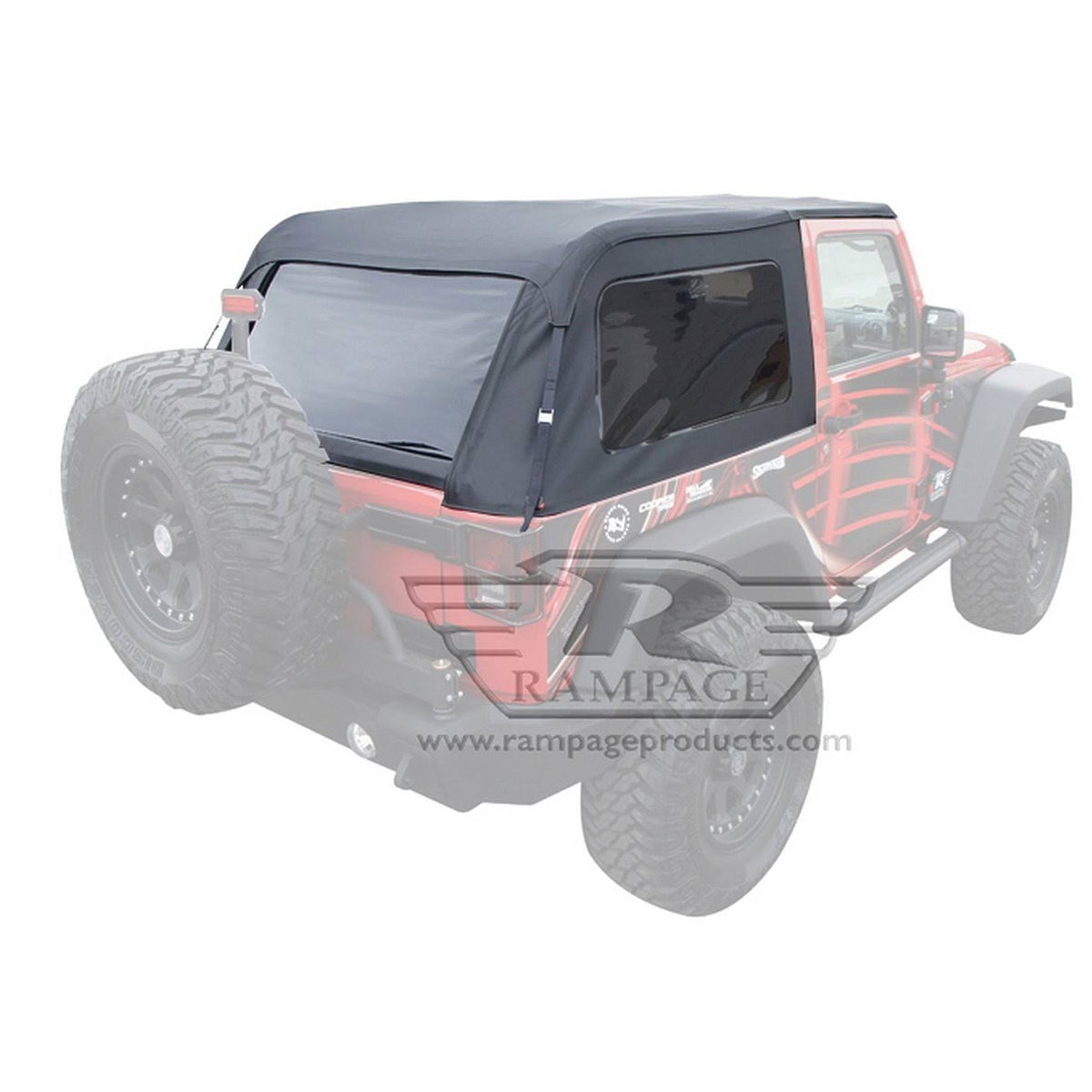 Frameless Soft Top Kit for Wrangler JK S23538
