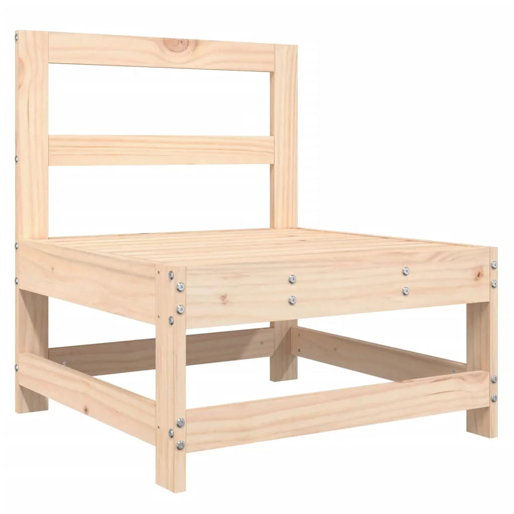 Solid Wood Pine Middle Sofa with Cushions U482
