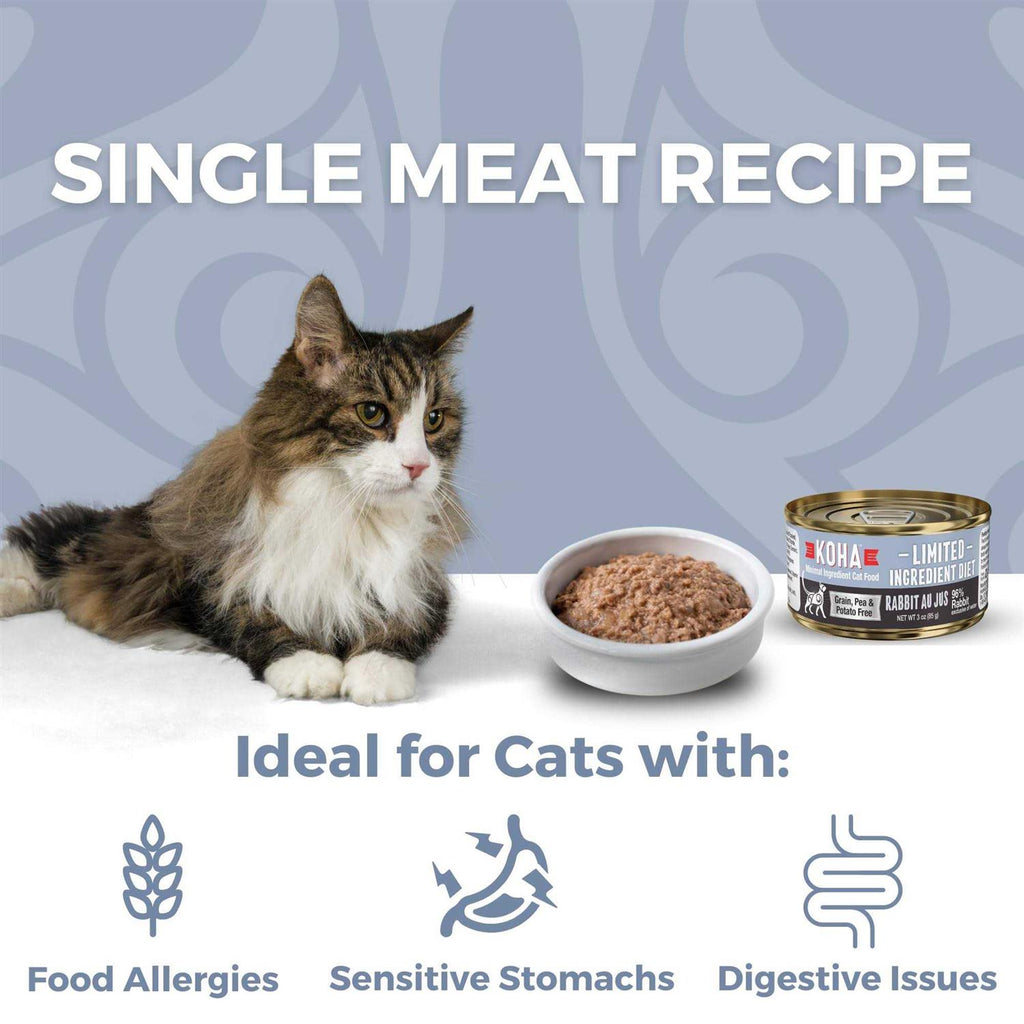 Limited Ingredient Diet Rabbit Pate Wet Cat Food O73673
