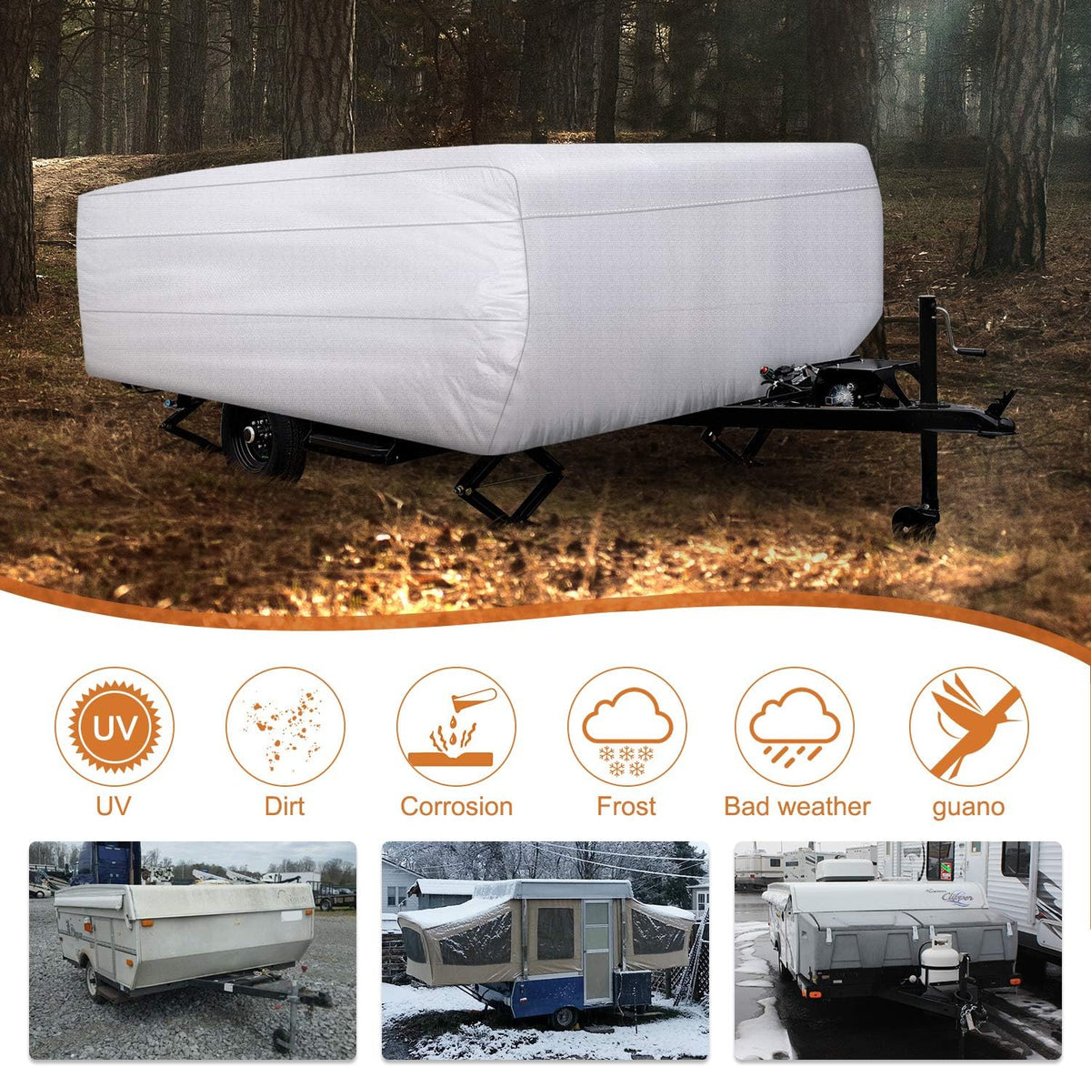 Folding Camper Cover 150D Diamond Fabric E88555