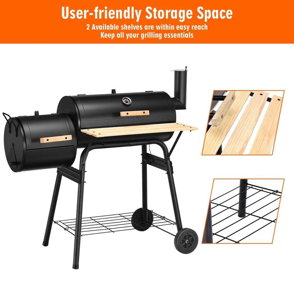 Outdoor BBQ Charcoal Grill Smoker P219